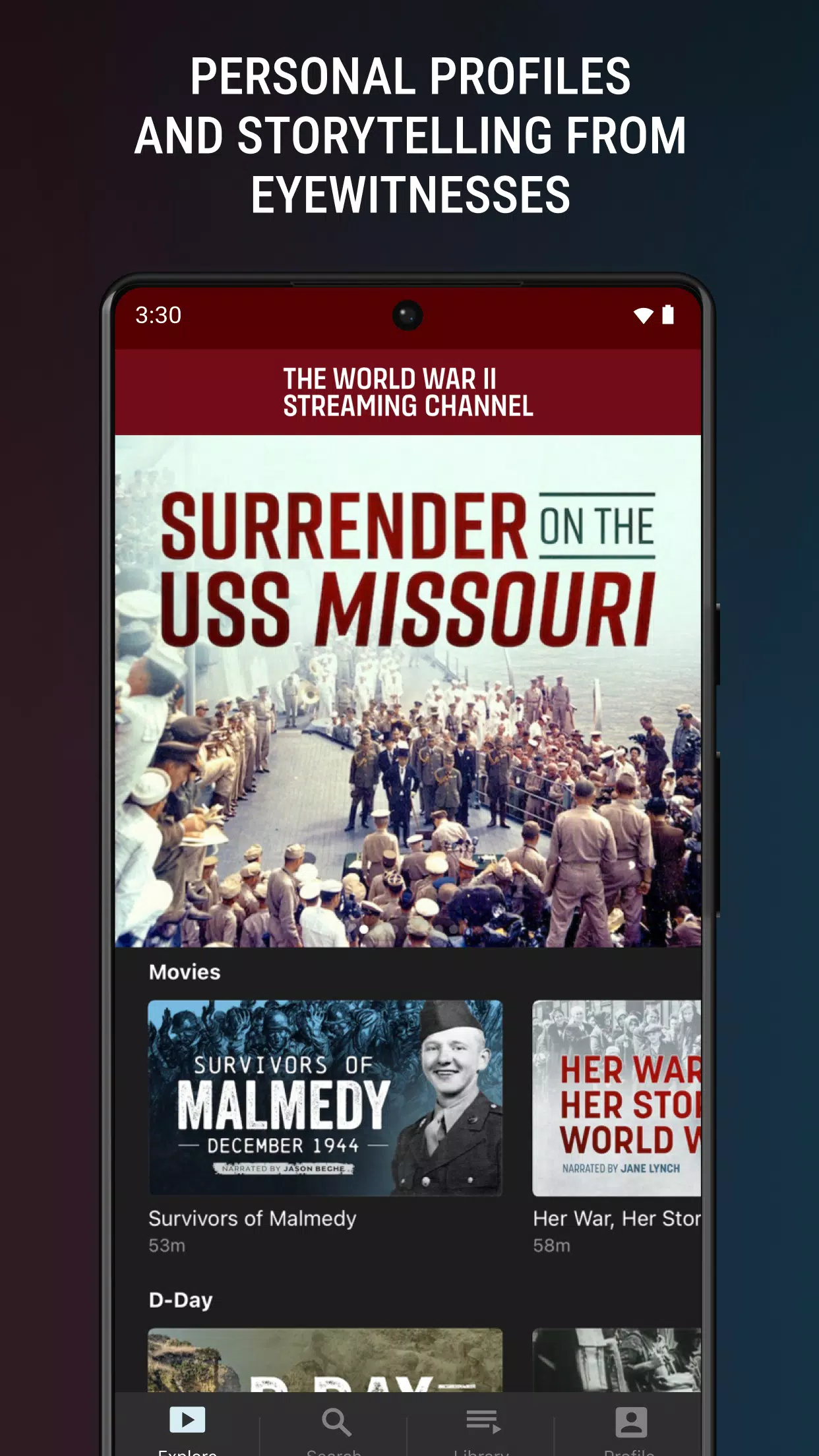 WWII Streaming Channel Ekran Görüntüleri