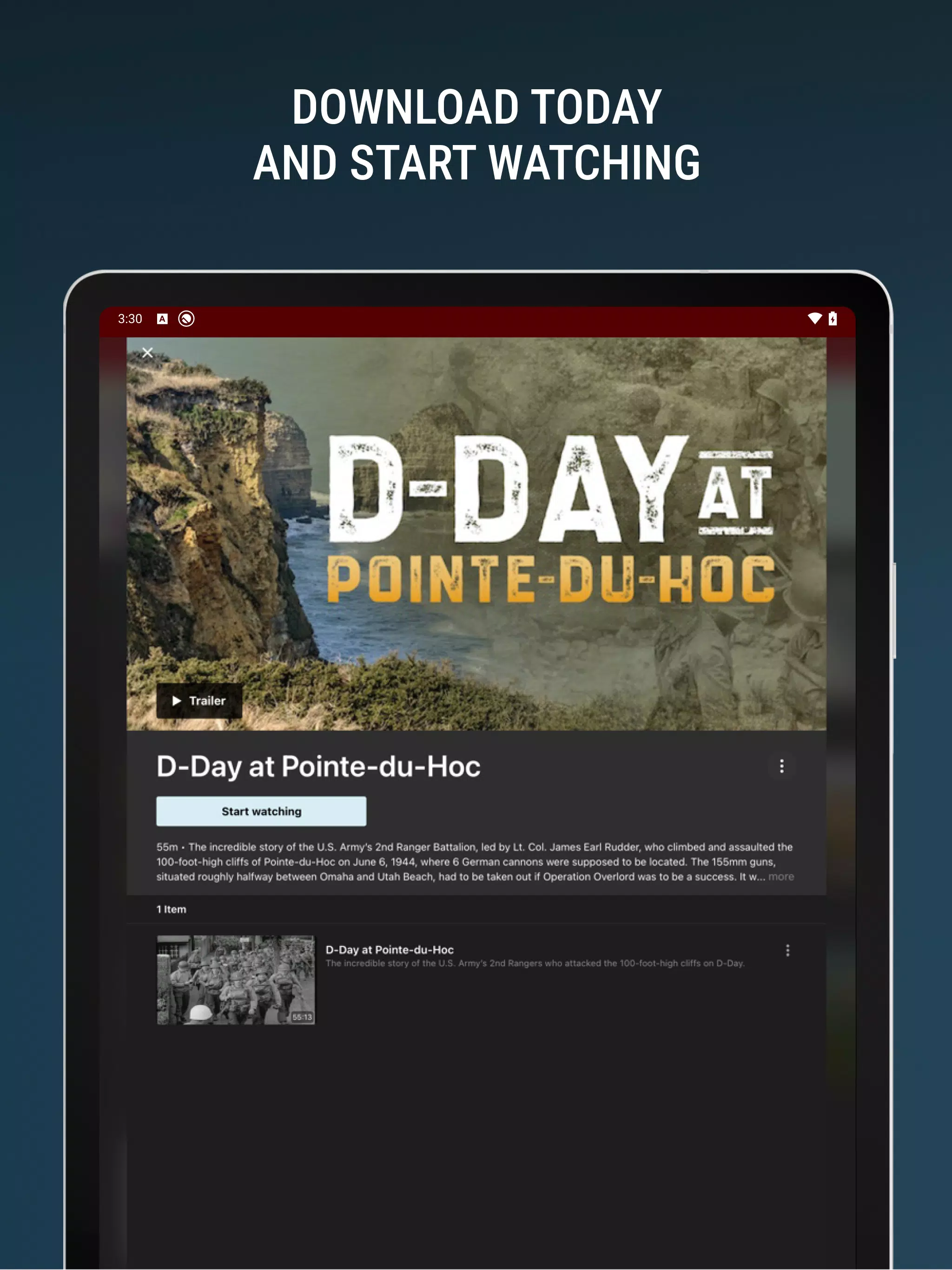 WWII Streaming Channel Ekran Görüntüleri