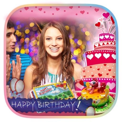 Happie B’day Photo Frame : Birthday Sticker Happie B’day Photo Frame : Birthday Sticker