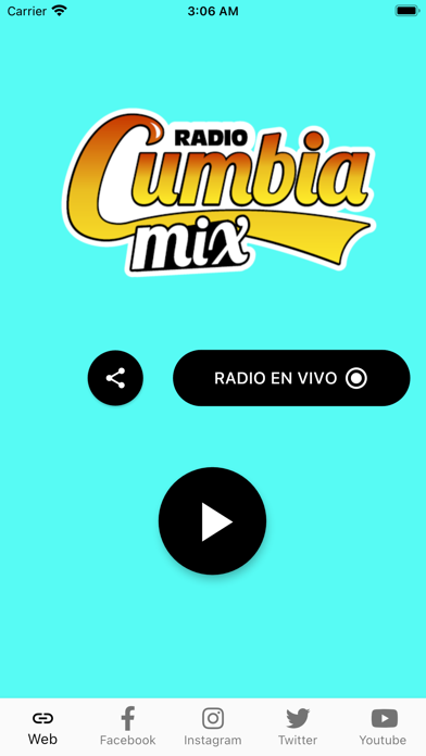 Captures d'écran de Radio Cumbia Mix EN VIVO