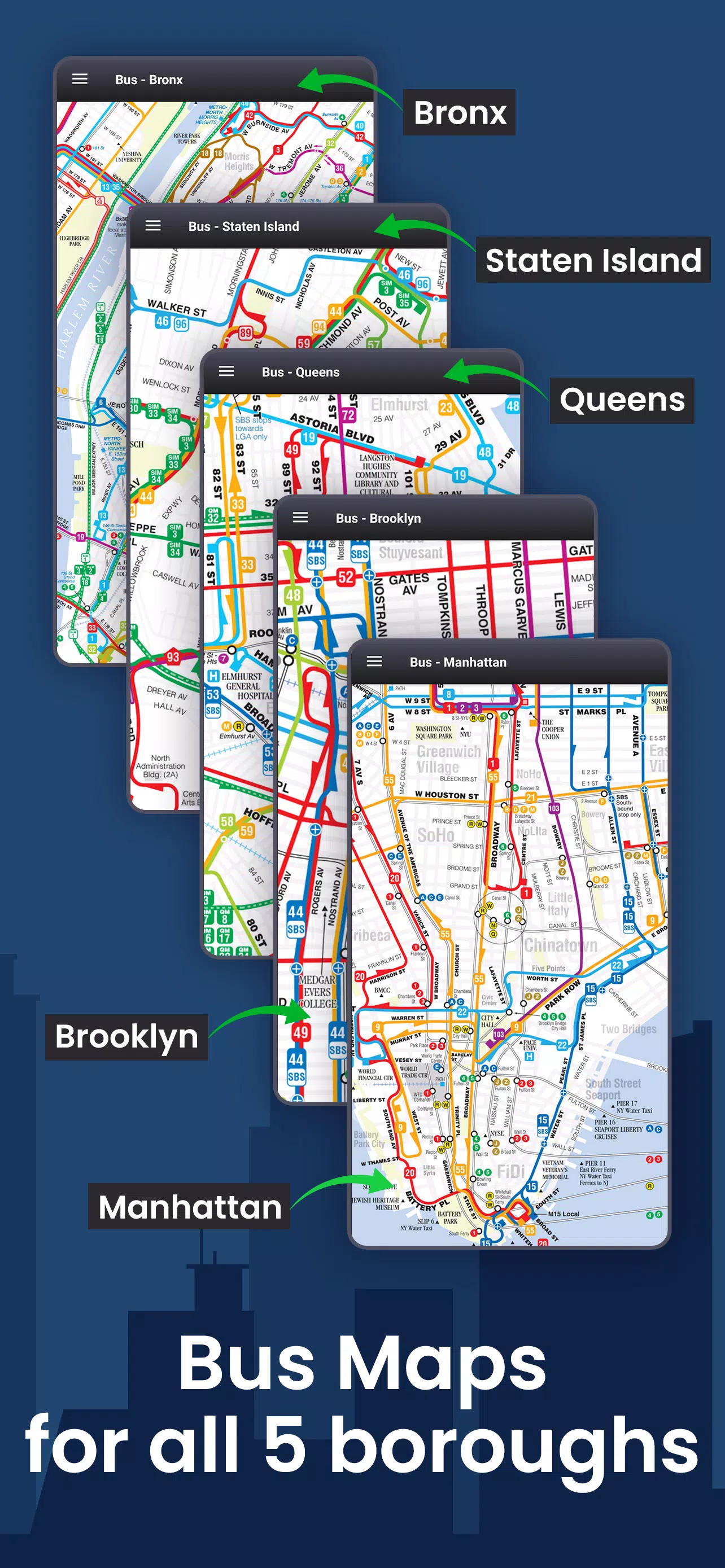 NYC Subway Map & MTA Bus Maps Screenshots