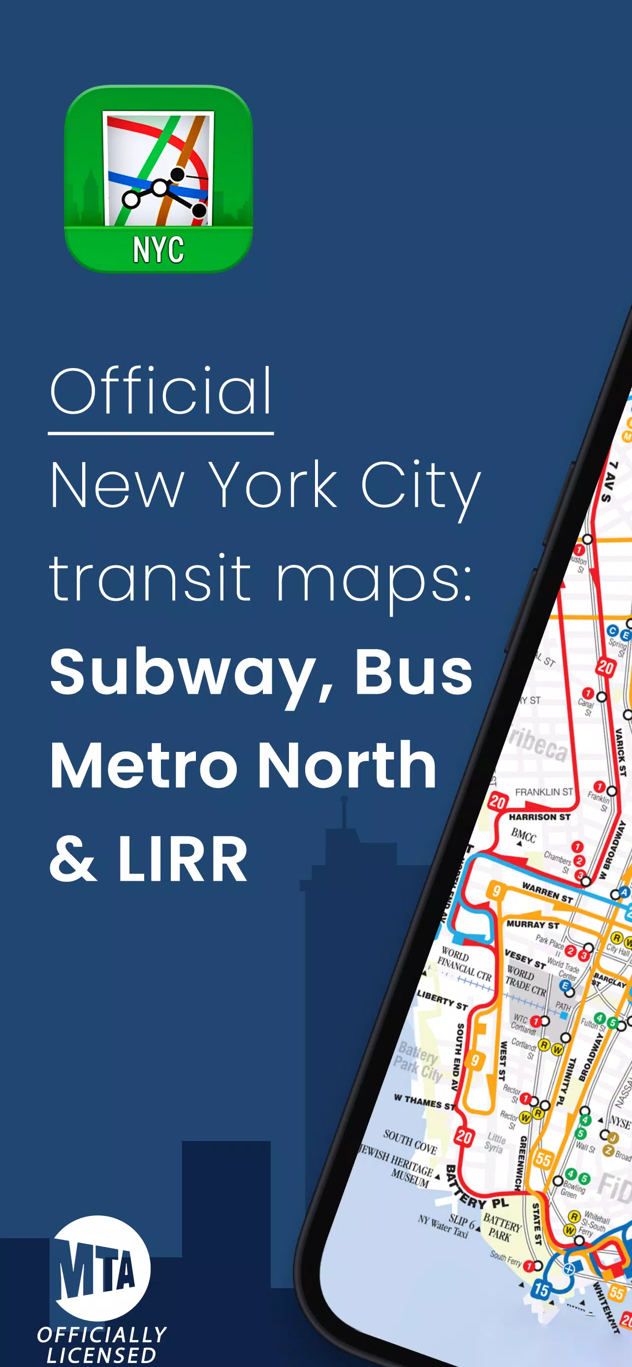 NYC Subway Map & MTA Bus Maps Screenshots