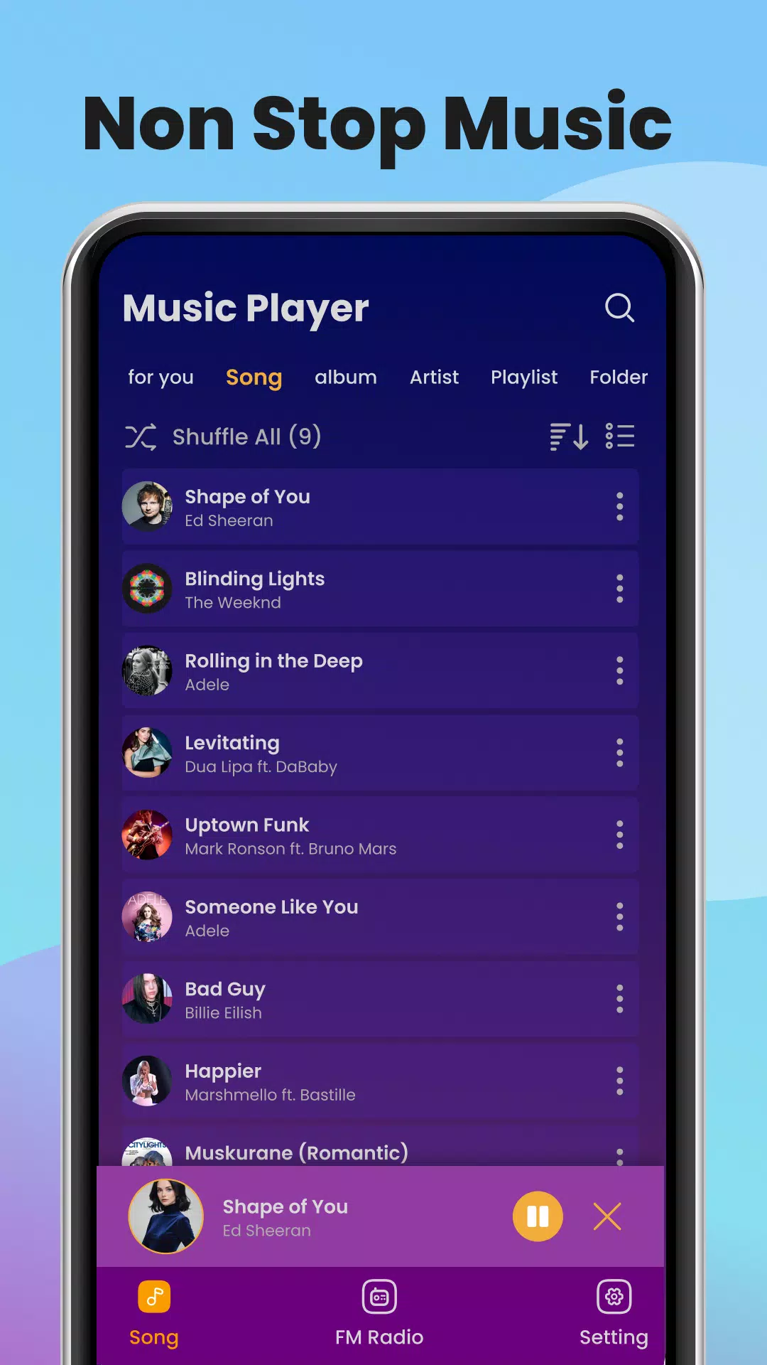 Music Player Screenshots
