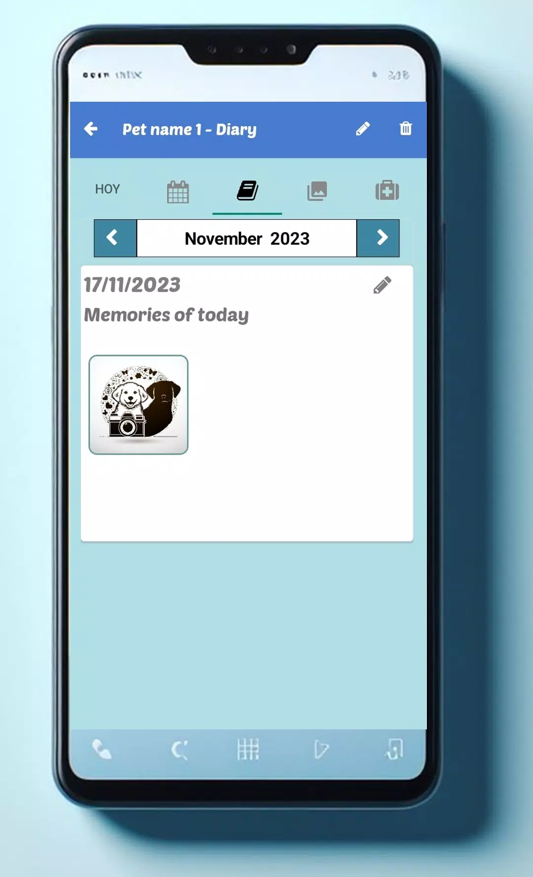Pet care diary log - Pet Story Screenshots