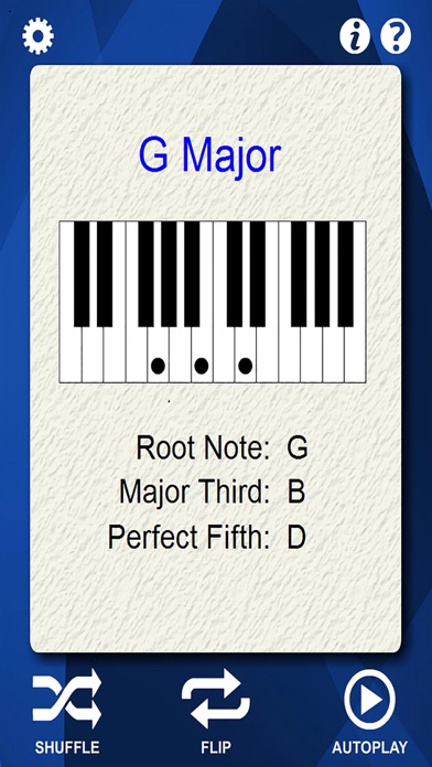 Piano Chords Flash Cards Screenshots