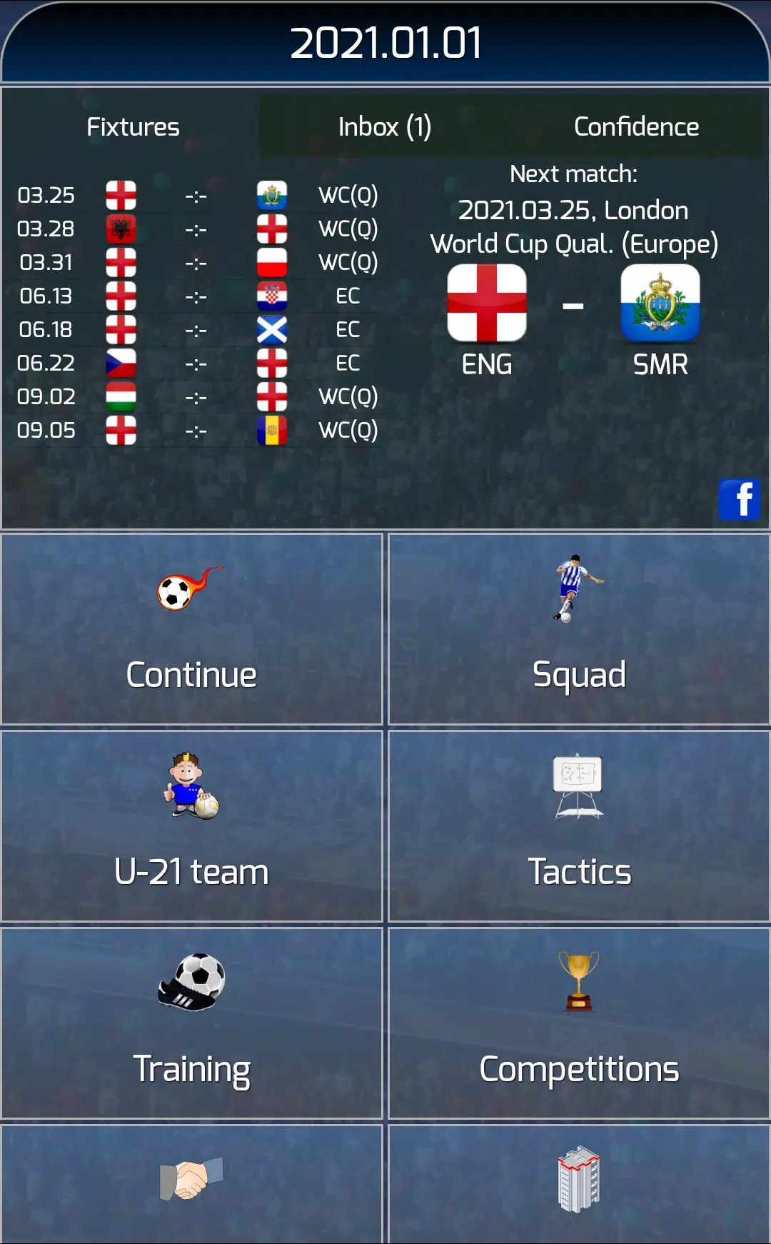 True Football National Manager Screenshots