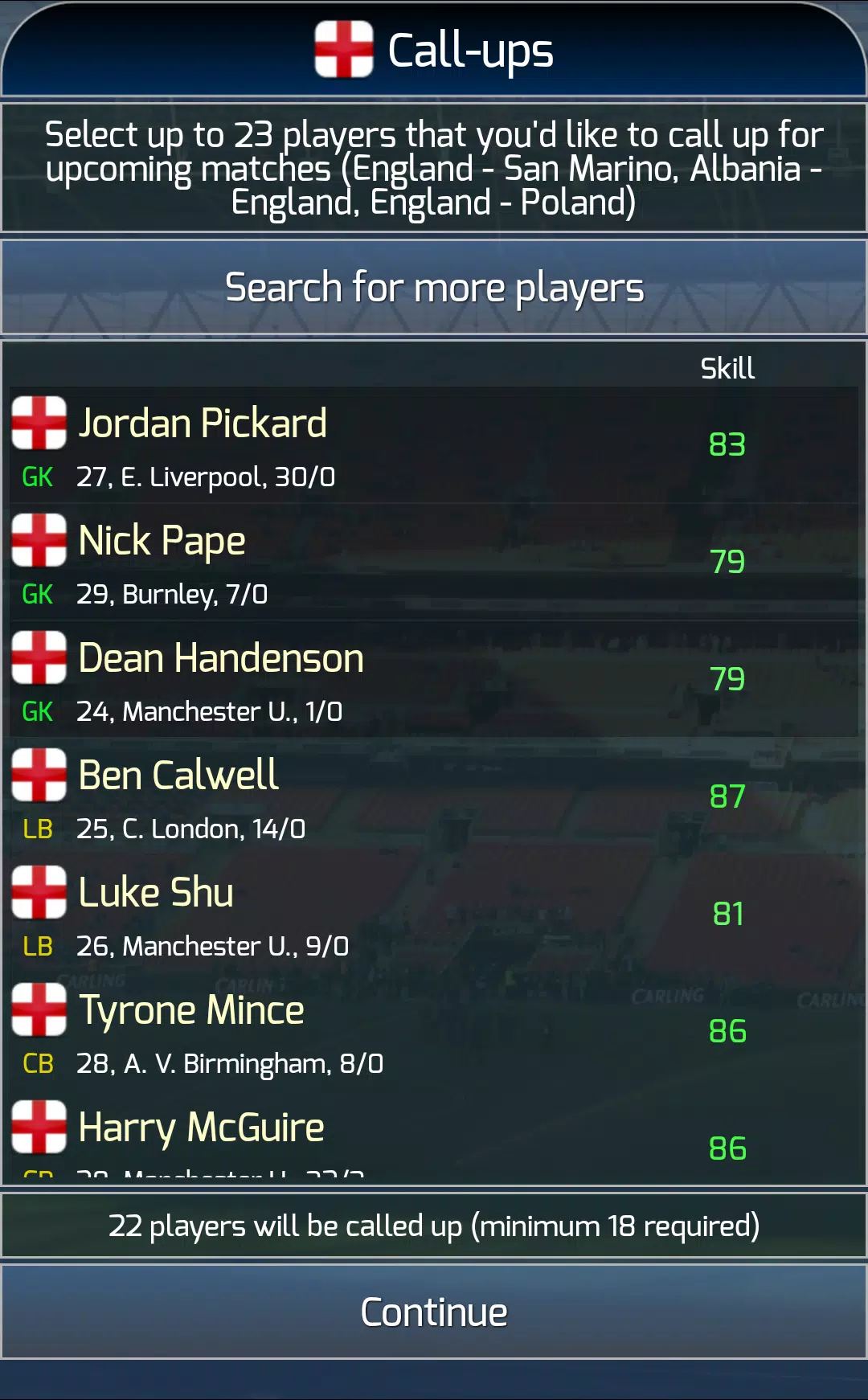 True Football National Manager Screenshots