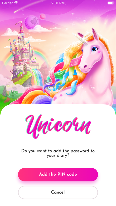 Unicorn Diary (with password) Screenshots
