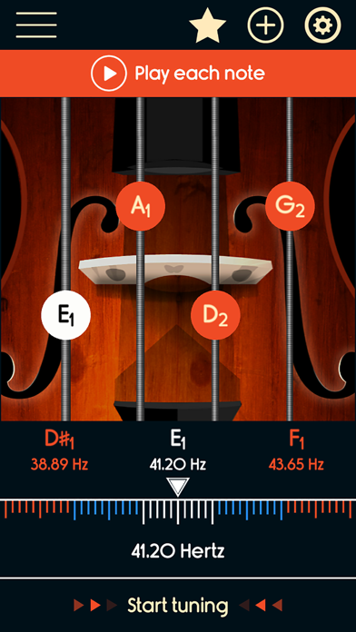 Double Bass Tuner Master Screenshots