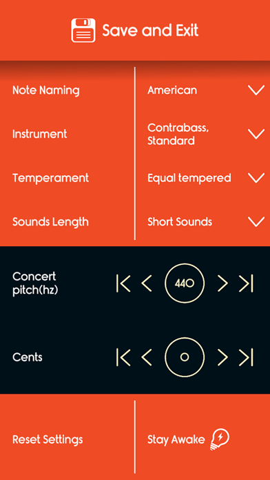 Double Bass Tuner Master Screenshots