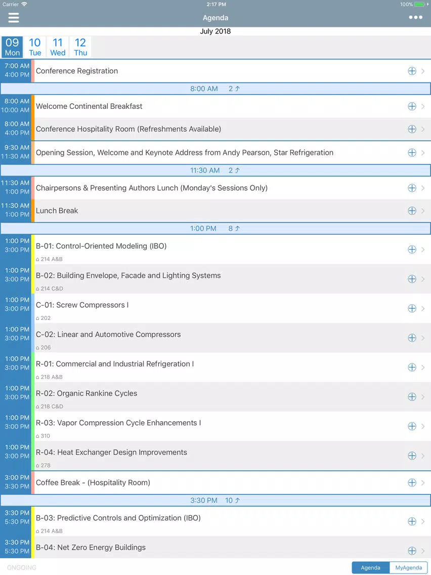Purdue HL Conferences iPad Screenshots