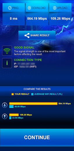 V-SPEED Speed Test Screenshots
