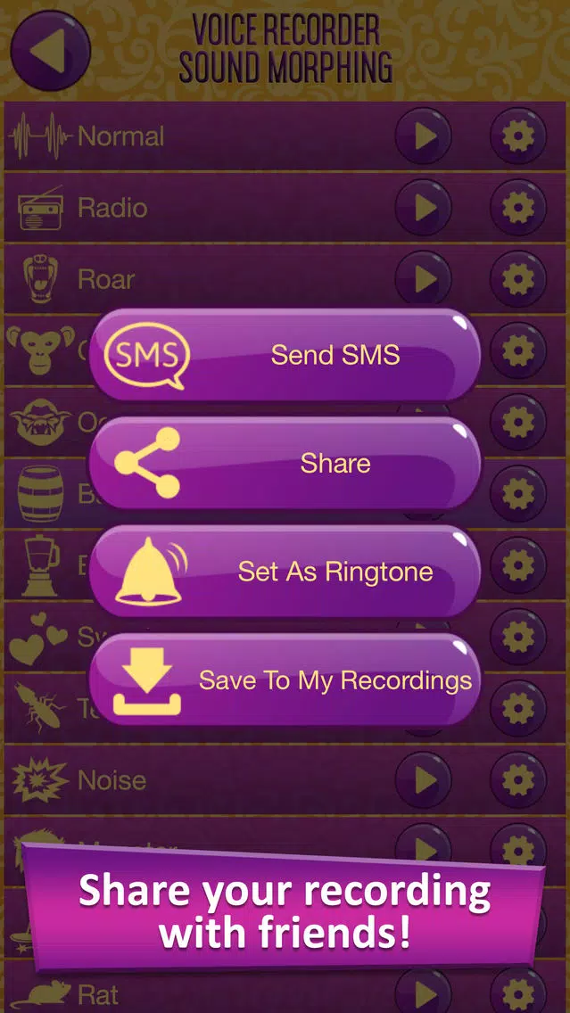 Voice Recorder Sound Morphing & Audio Effects - Transform your Speech with Vocal Changer Screenshots