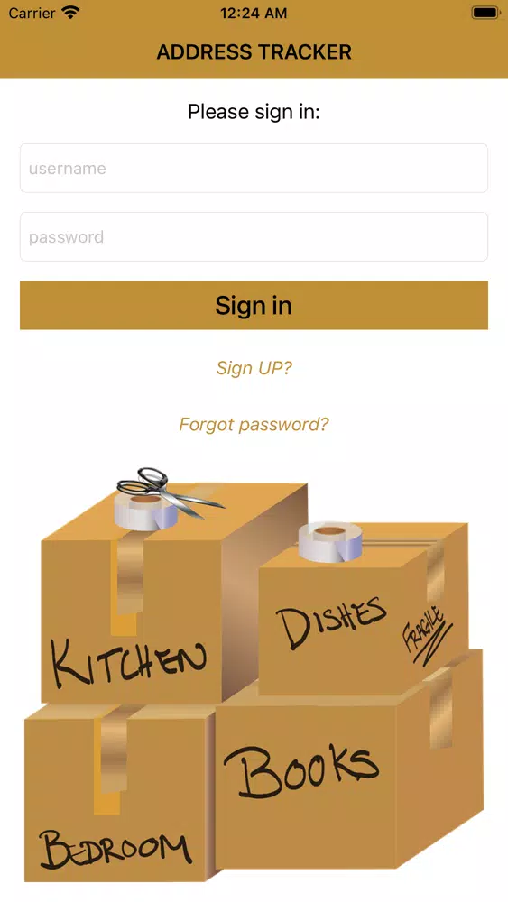 Address Tracker Screenshots
