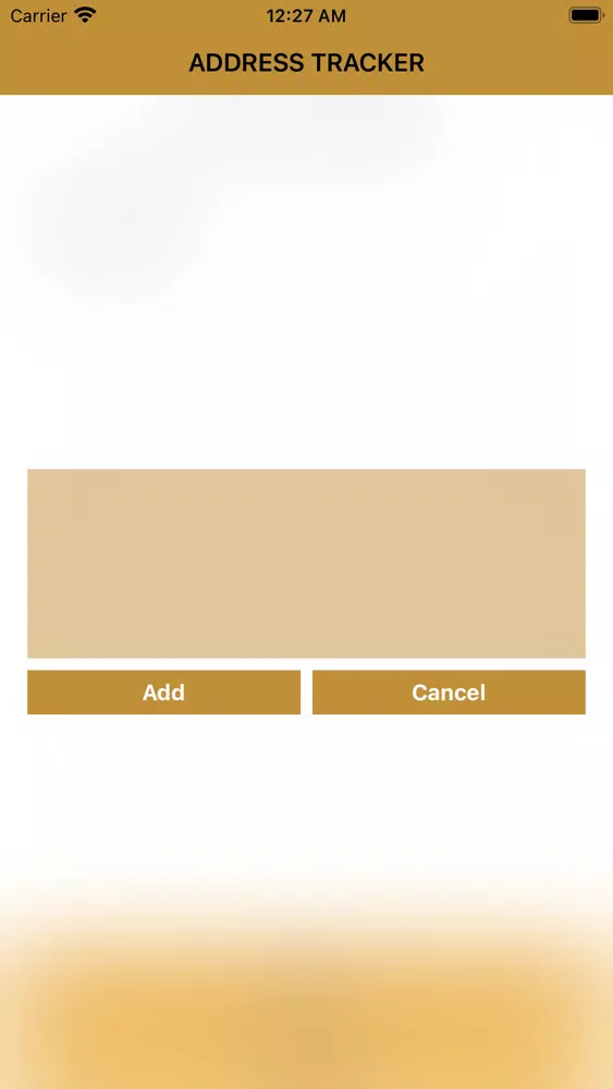 Address Tracker Screenshots