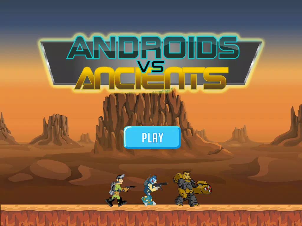 ภาพหน้าจอของ Androids vs Ancients – Robot Soldiers Fighting Ancient Beasts iPad 