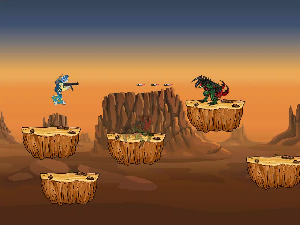 ภาพหน้าจอของ Androids vs Ancients – Robot Soldiers Fighting Ancient Beasts iPad 