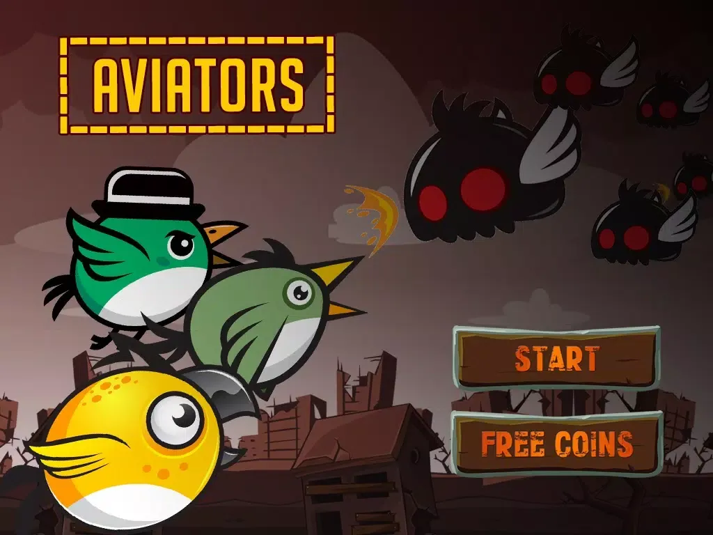 Aviators - Birds Flying Through the Land of Monsters iPad Screenshots