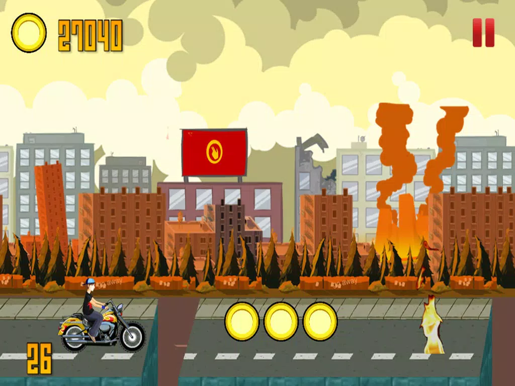 A Flying Bike from Hell – High Speed Motorcycle Adventure Race on the Streets of Danger iPad 应用截图