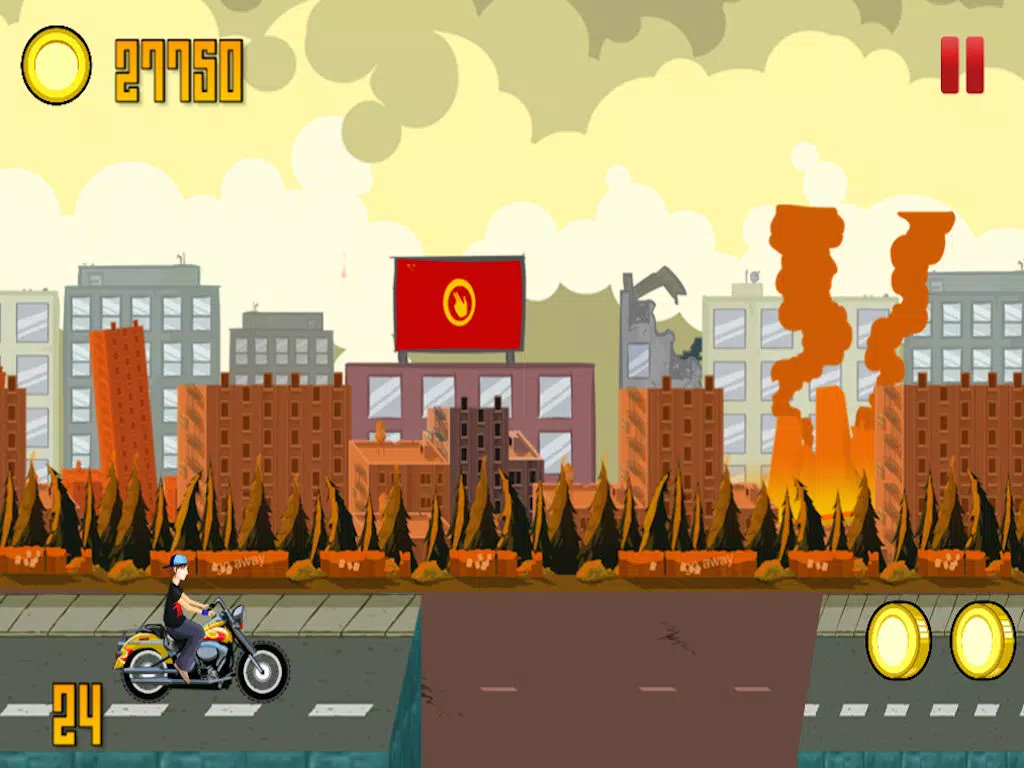 A Flying Bike from Hell – High Speed Motorcycle Adventure Race on the Streets of Danger iPad 应用截图