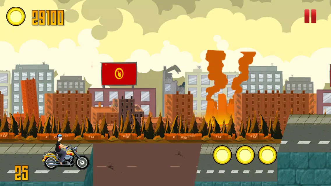 A Flying Bike from Hell – High Speed Motorcycle Adventure Race on the Streets of Danger应用截图