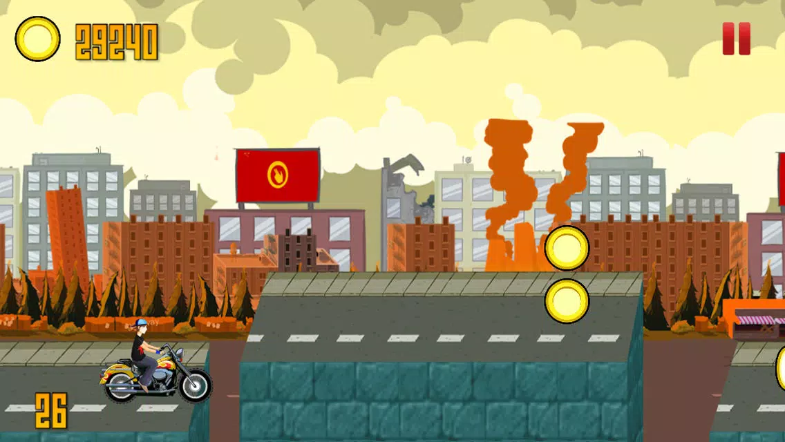 A Flying Bike from Hell – High Speed Motorcycle Adventure Race on the Streets of Danger应用截图