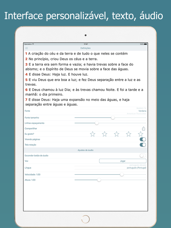 Bíblia Sagrada Almeida e Audio iPad Screenshots