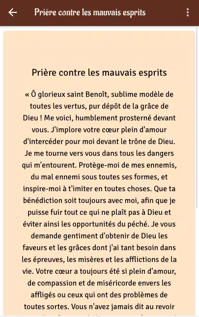 Prière contre mauvais esprits Screenshots