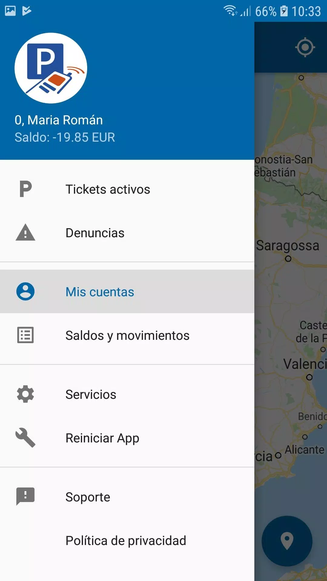 PRESTOPARKING app zona azul Screenshots