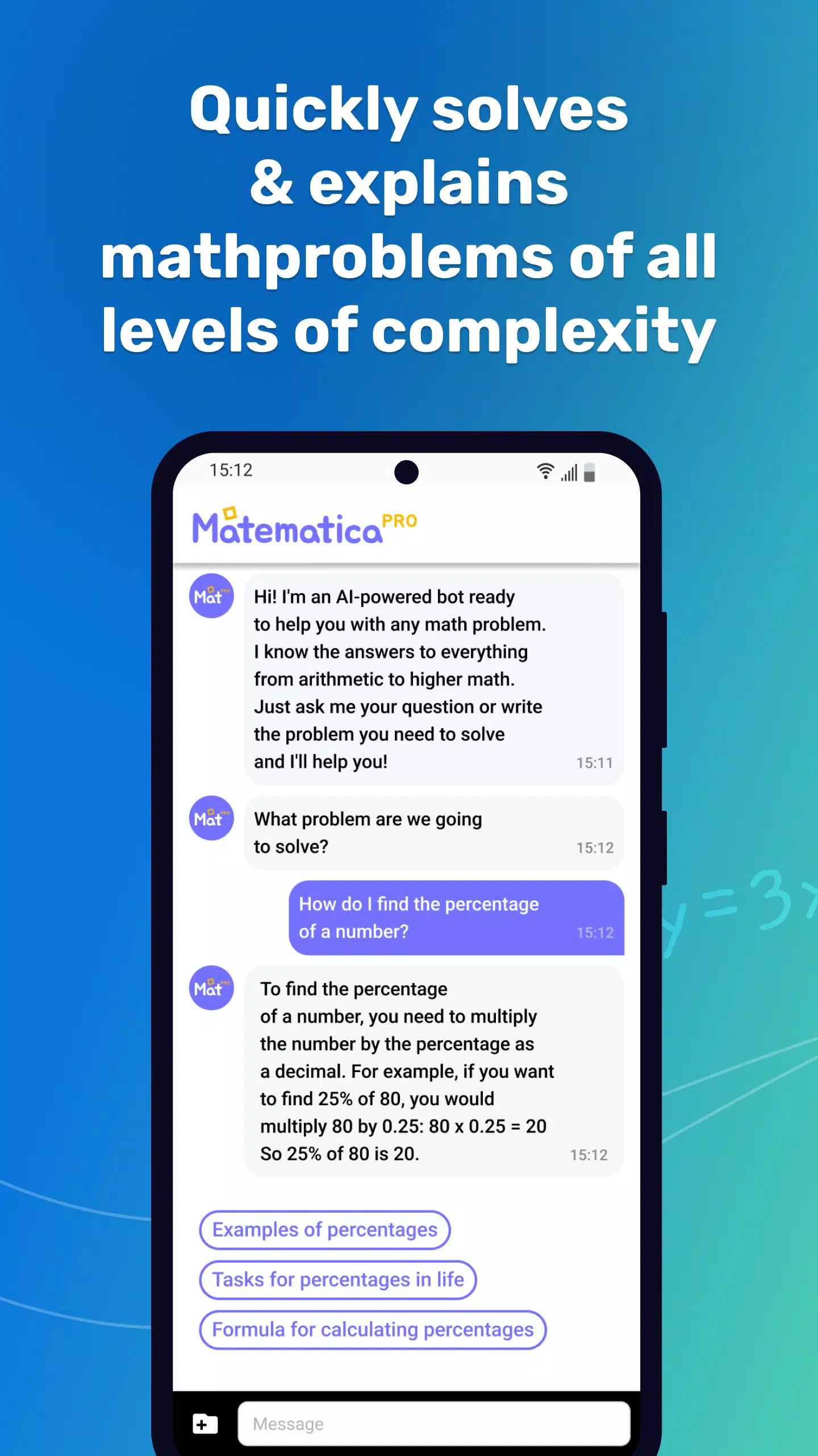 Mat Pro -Solving math problems Screenshots