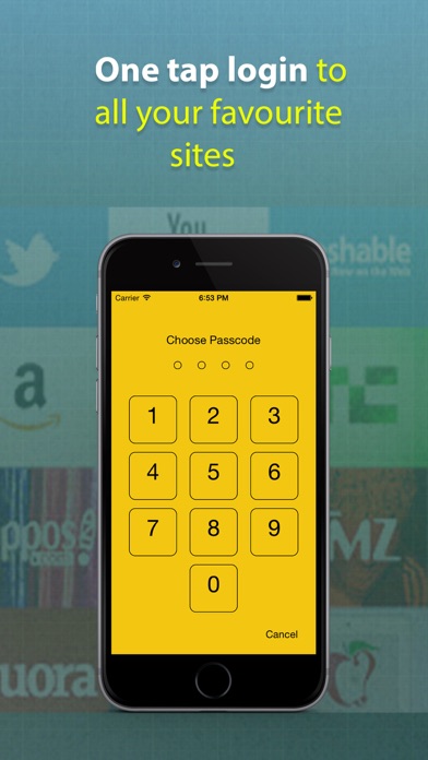 Password Manager - A Secret Vault for Your Digital Wallet with Fingerprint & Passcode Screenshots