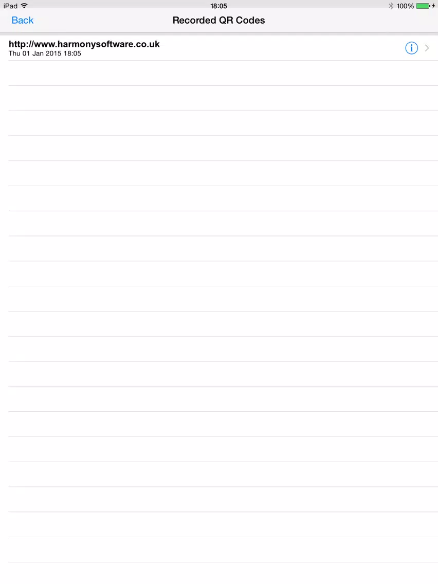 QR-Code and Barcode Scanner & Generator with Control from file option iPad Screenshots
