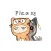 Amber Dog & Angel Cat. Stickers by Design73