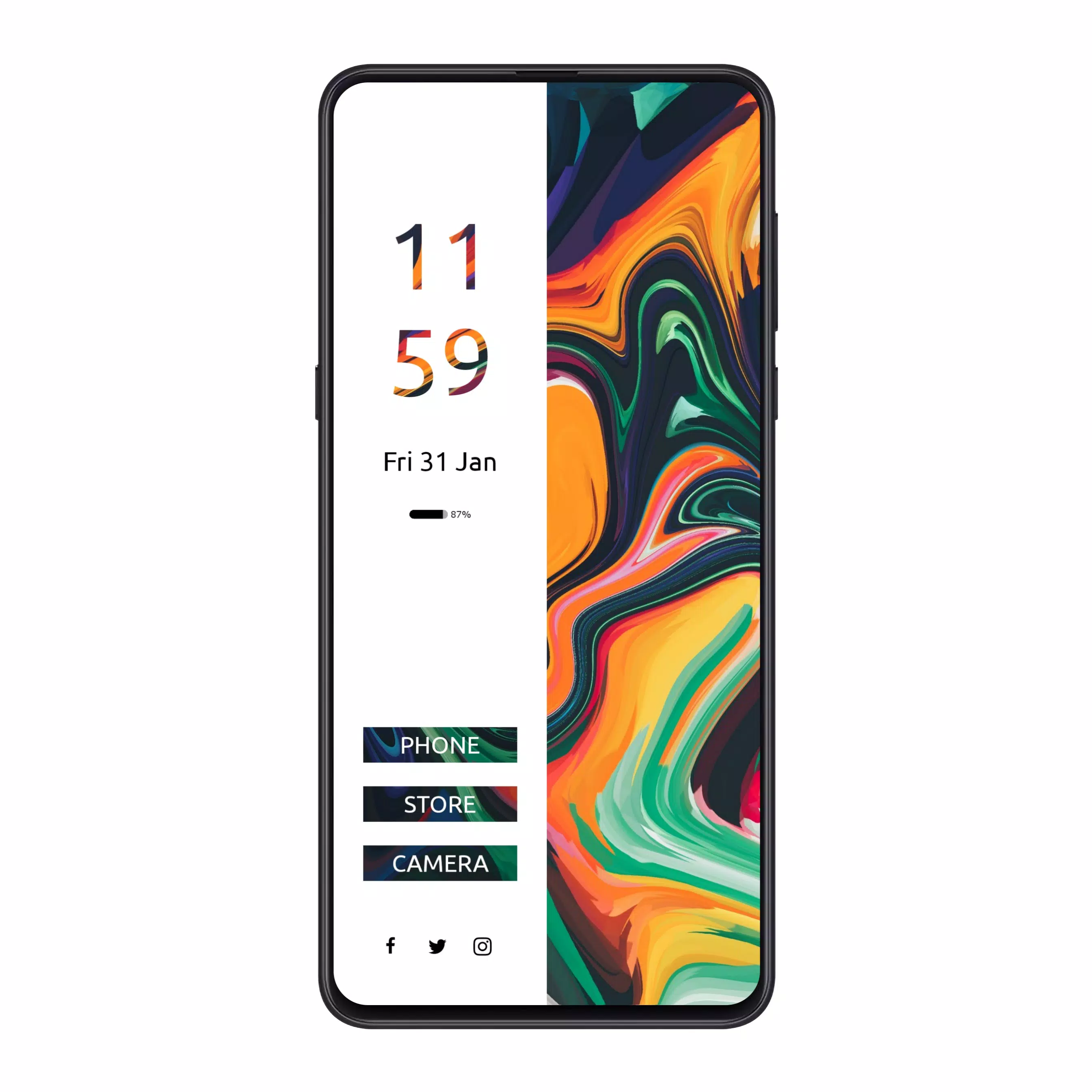 Raven KWGT Screenshots