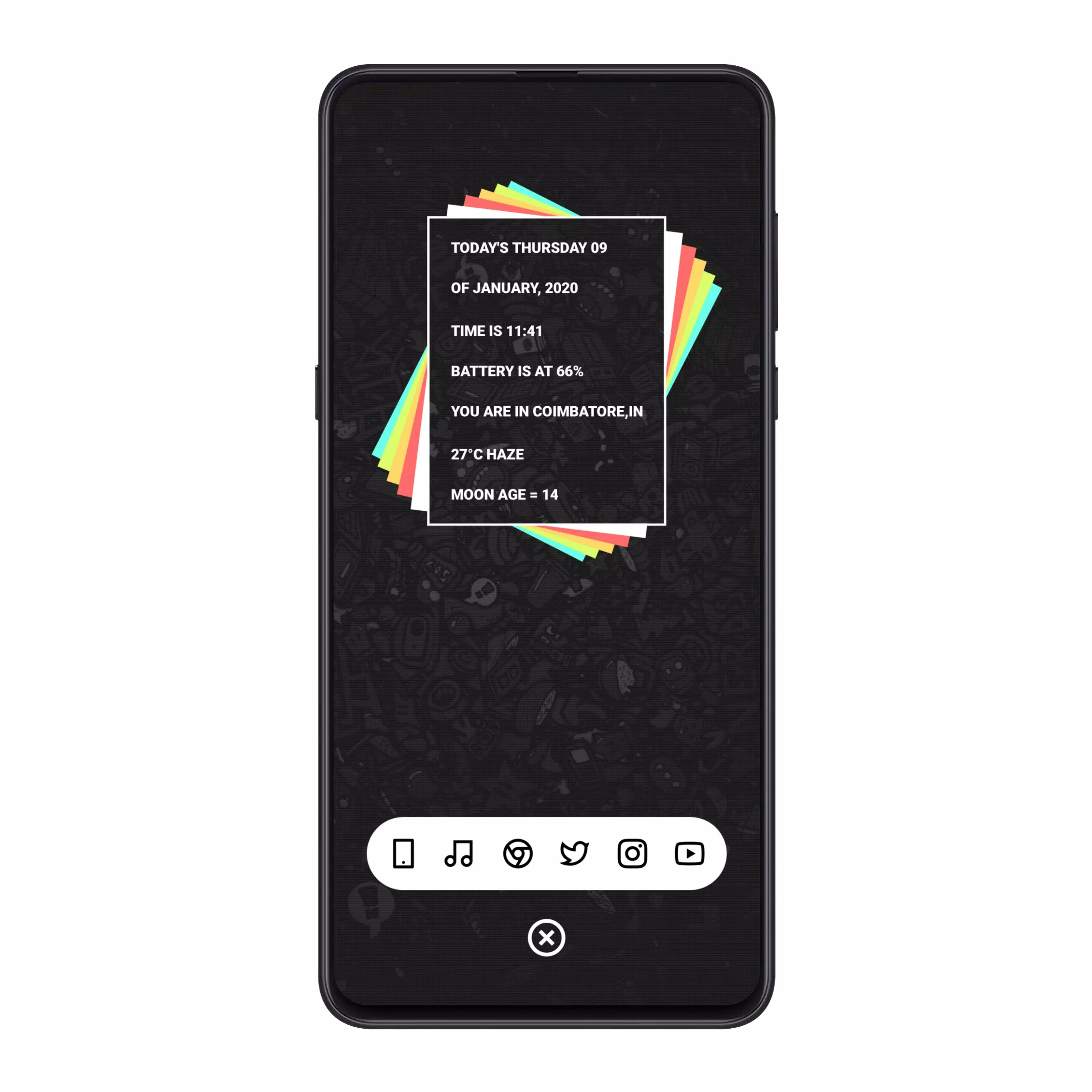 Raven KWGT Screenshots