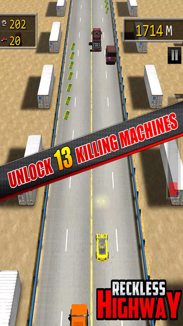 Capturas de tela do Reckless Highway - 3D Shooting And Racing Game