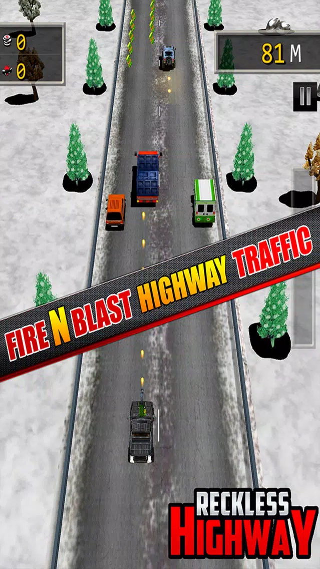 Capturas de tela do Reckless Highway - 3D Shooting And Racing Game