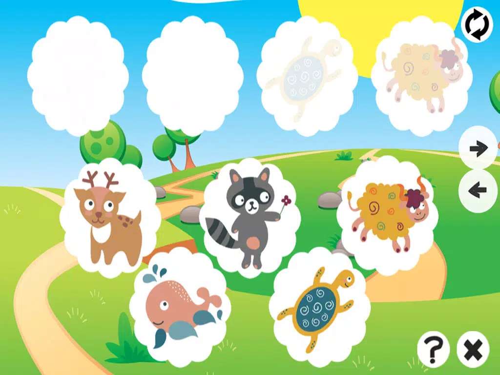 Animals Memorize! Learning and concentration game for children with pets iPad Screenshots