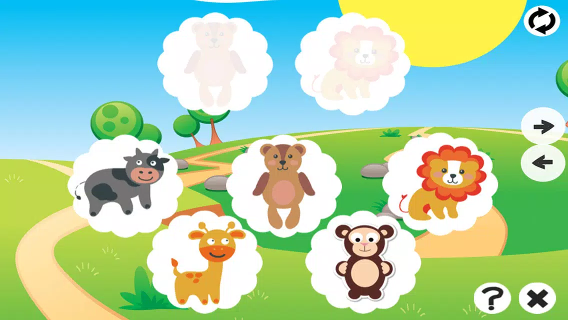 Animals Memorize! Learning and concentration game for children with pets Screenshots