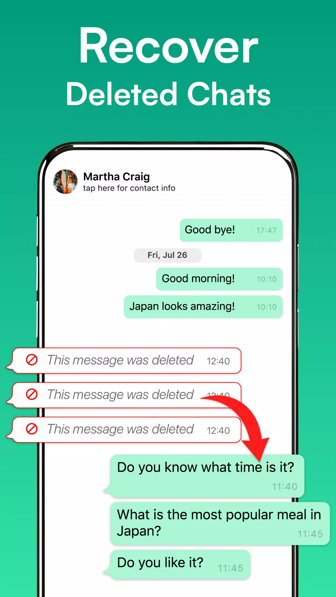 Recover Deleted Messages Screenshots