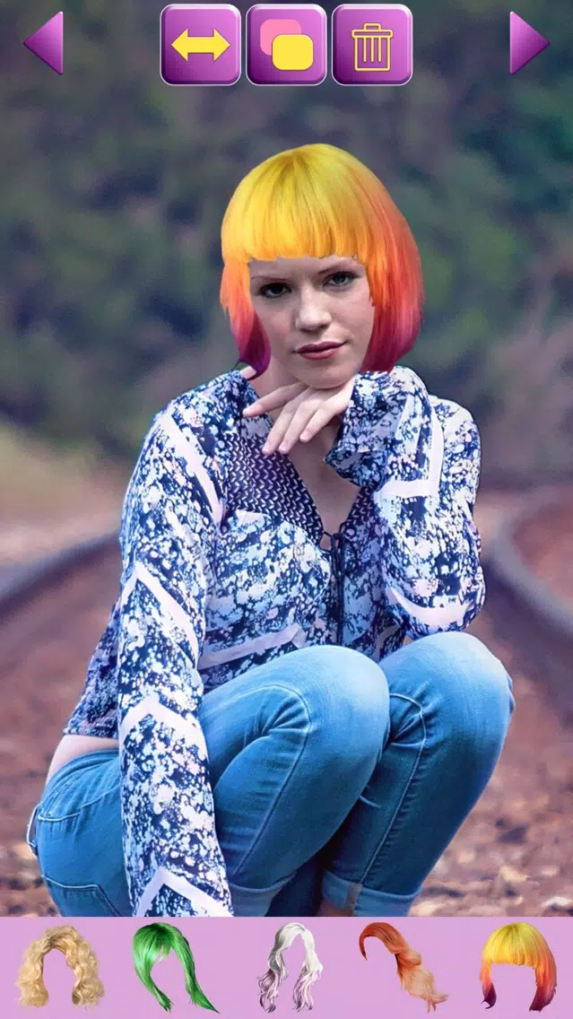 Hairstyle Changer Photo Editor Screenshots
