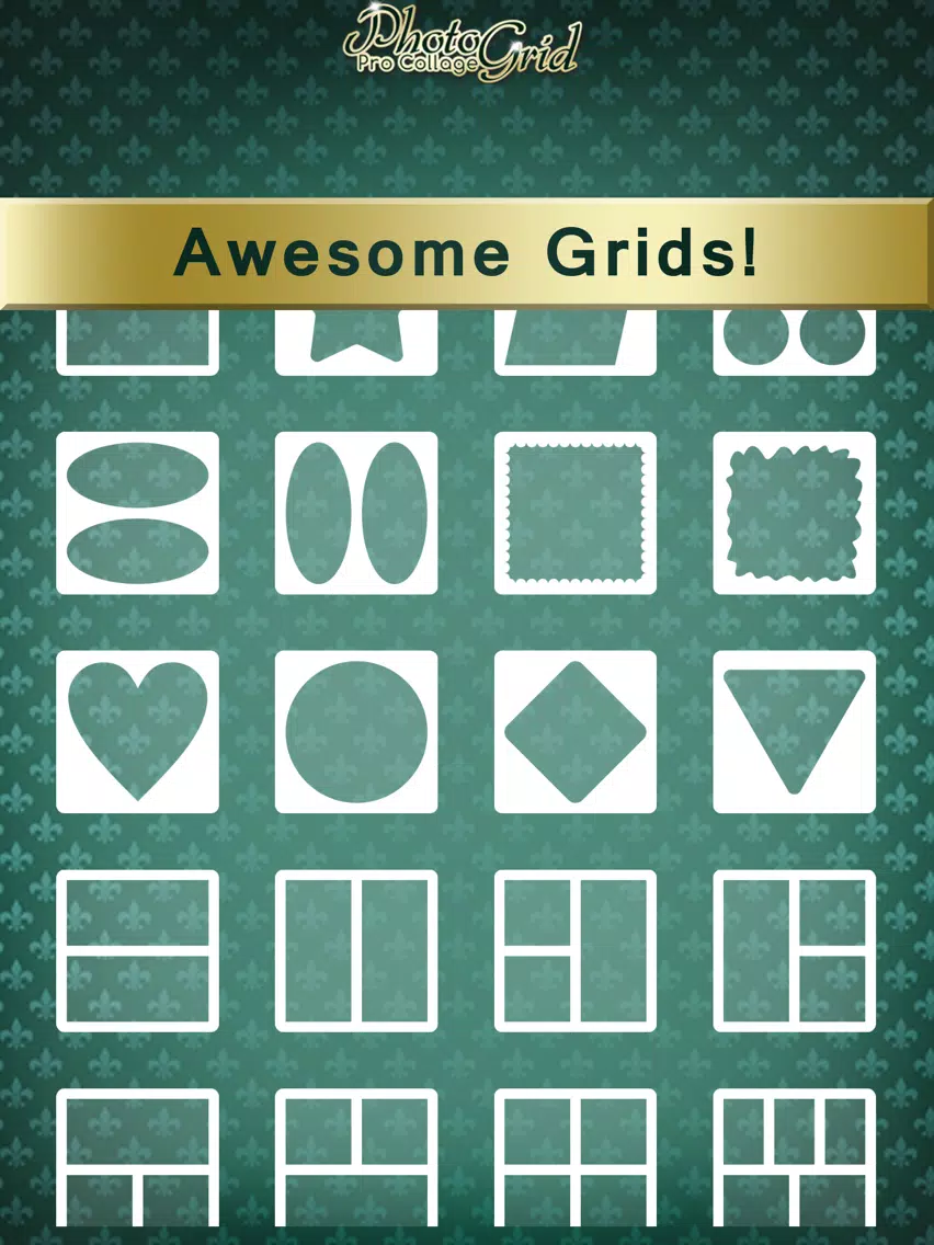 Photo Grid Pro Collage Maker & Selfie Editor: Art of Photography Studio iPad Screenshots