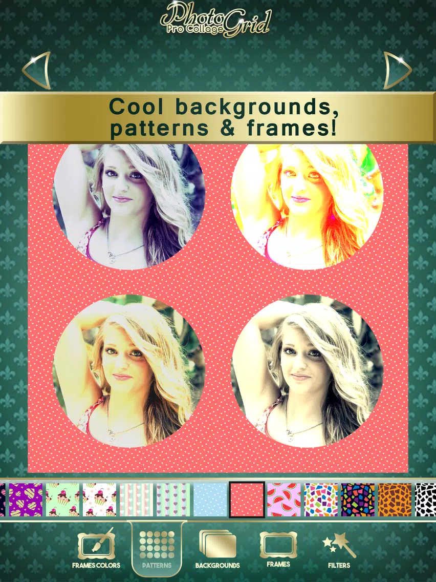 Photo Grid Pro Collage Maker & Selfie Editor: Art of Photography Studio iPad Screenshots