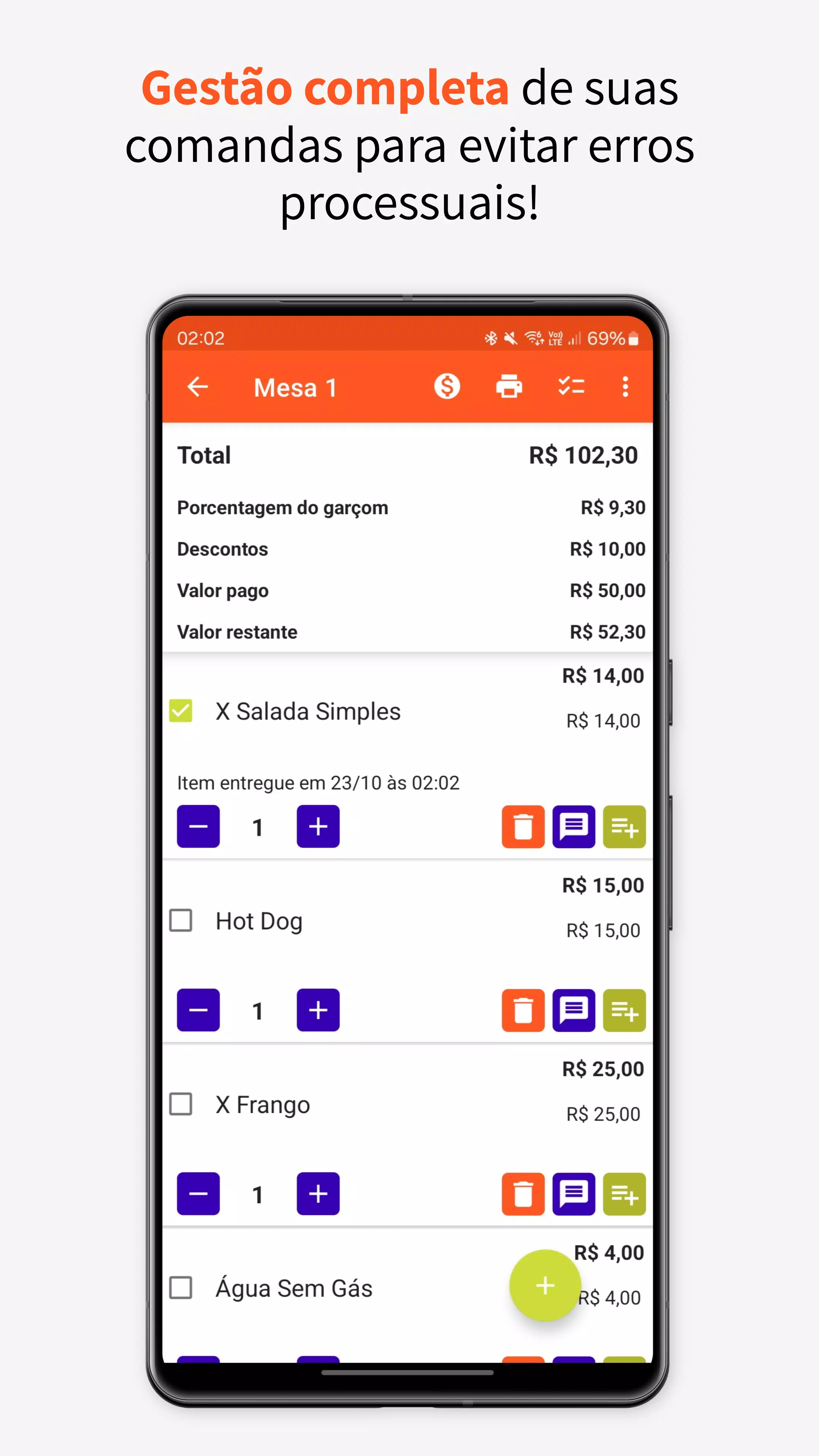 Comanda eletrônica Screenshots
