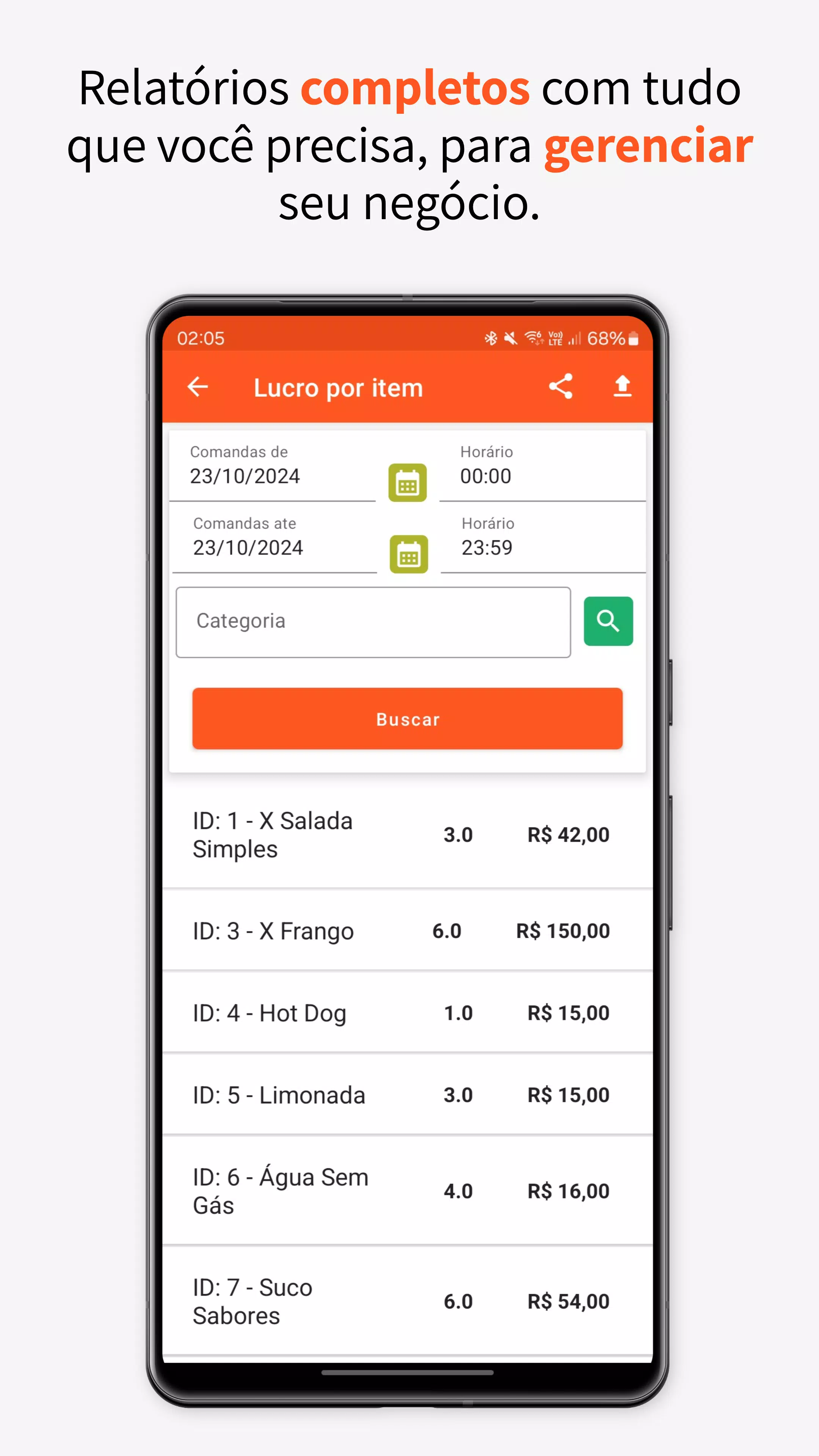 Comanda eletrônica Screenshots