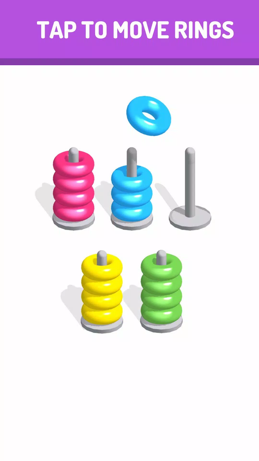 Sort The Rings - Color Sort Screenshots