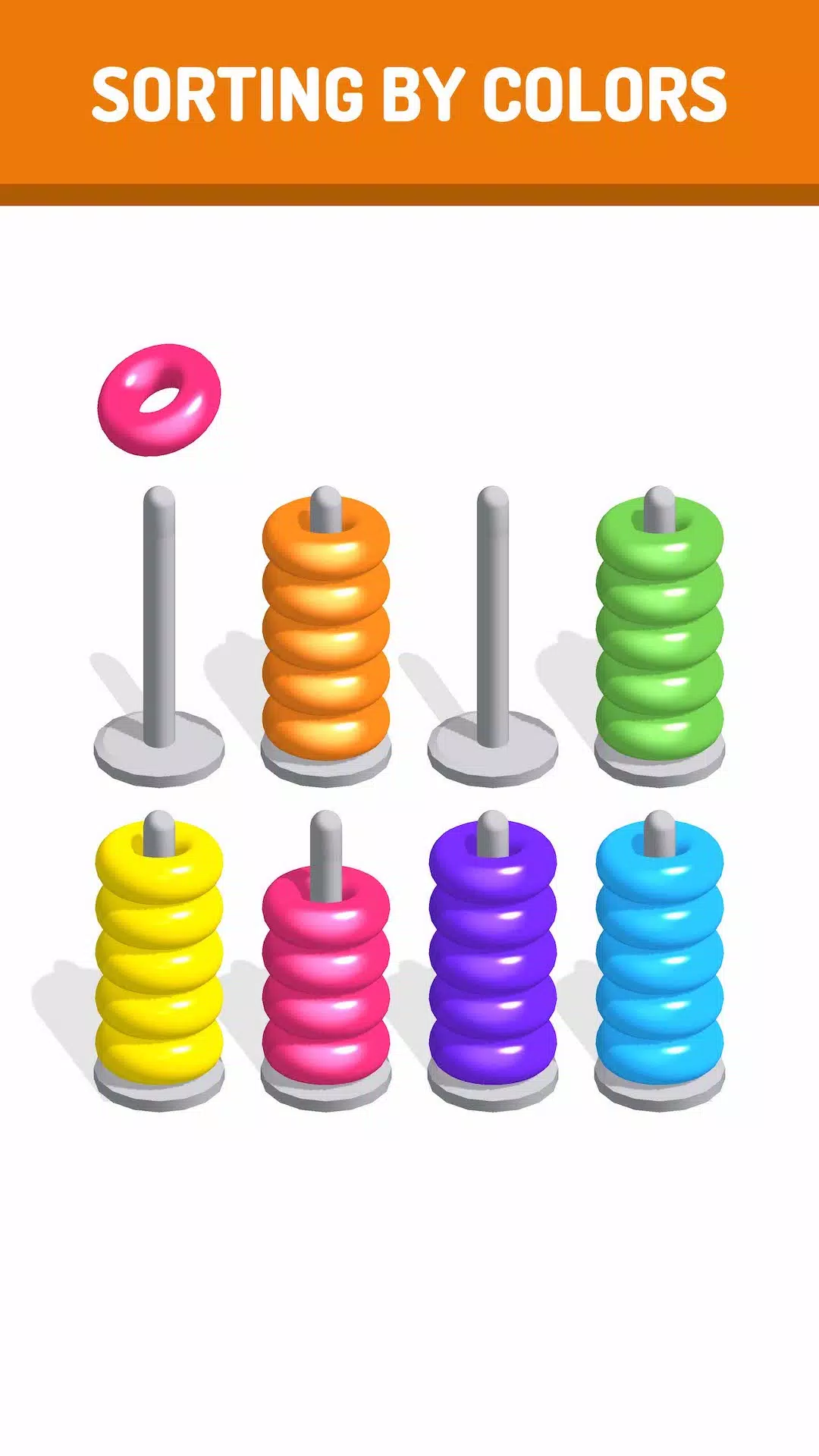 Sort The Rings - Color Sort Screenshots