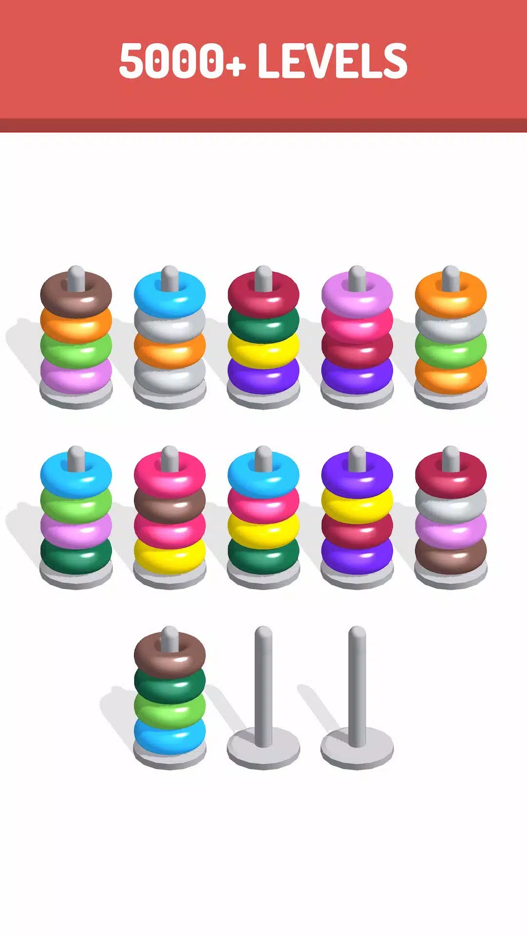 Sort The Rings - Color Sort Screenshots