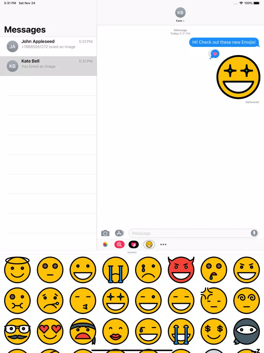 50 Emojis iPad Screenshots