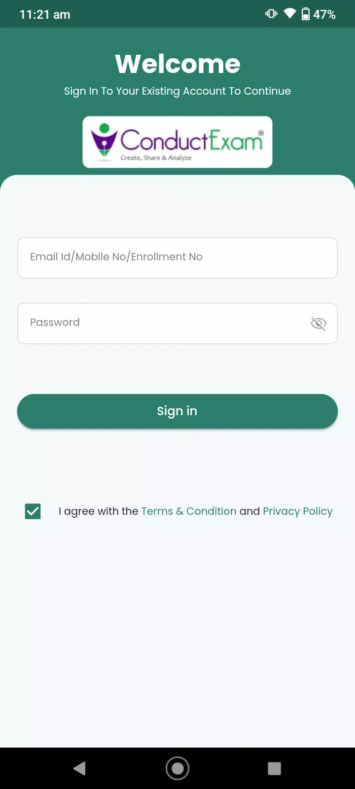 Online Exam App - Pilot-3 Screenshots